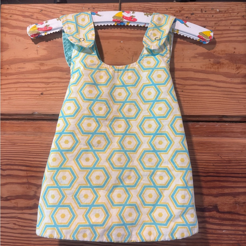 Unique Handmade Shirt with Hexagon and Bicycle Cotton size 2T